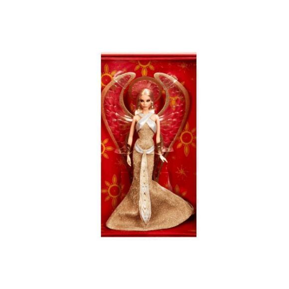 NEW Barbie Signature - 2022 Bob Mackie Barbie Holiday Angel Doll - Picture 9 of 13
